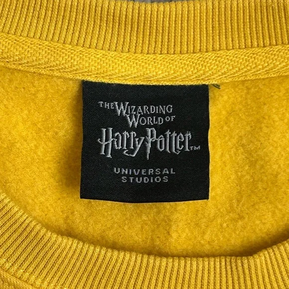 Hufflepuff Crewneck Sweater - Yellow, White, Gray - Picture 6 of 8